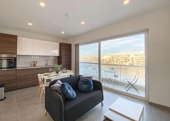 Azure Horizon 1 On Skala's Seafront - By Solea Homes Апартаменты Марсаскала